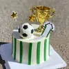 Herramientas para pasteles, decoraciones de fútbol, adornos para fiesta de cumpleaños, modelo de equipo, decoraciones de fútbol felices para niños