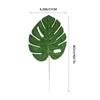 Decorative Flowers 63 Pcs Party Decoration Simulation Palm Leaf Artificial Leaves Home Decorations