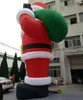 Groothandel 20/26/33 voet hoge grote opblaasbare kerstman reclame grote oude man opblaasboten met LED-licht voor Chrismas Day speelgoed inbegrepen blower 001