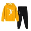 Ensembles de vêtements 4-14 ans enfants survêtement enfants garçons filles mode sport costumes sweats à capuche pantalons marque veste garçon vêtements