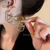 Stud 2024 Luxury Master DesignBoucles d'oreilles plaquées or 14 carats Fêtes touristiquesgrandes boucles d'oreilles en perles de mariage Premier bijoux de mode Brincos Boucles d'oreilles de créateur de haute qualité