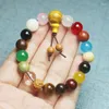 Strand 18 Seeds Bodhi Seed Glass Beads Bracelet Baby