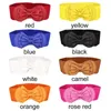 Belts Wide Elegant Women Bow Decoration Waist Strap Waistband Stretch Elastic