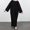 Ethnic Clothing Sweatshirt Closed Abaya Loose Muslim Hijab Dress Plain Abayas For Women Dubai Casual Wear Turkey Ramadan Islamic Kaftan