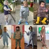 Ensembles de vêtements 1-12 ans printemps et automne vêtements pour enfants bébé pull en polaire à capuche ensemble 2024 nouveaux garçons et filles couleur unie sports en vrac