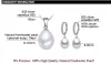 Uppsättningar Zhboruini Pearl Smycken Set Natural Freshwater Pearl Necklace Drop Zircon Earrings 925 Sterling Silver Smycken Set for Women