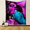 Tapestries Abstract Romantic Lover Tapestry Sexy Nude Woman Body Art Poster Painting Adults Wall Hanging Picture Bar Bedroom Home Decor