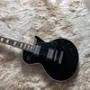 Benutzerdefinierte schwarze E -Gitarre 22Frets Silver Hardware verkaufen hochwertige Spot Schnelle Lieferung 258