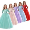 Girl Dresses Girls Wedding Kids For Party Dress Lace Princess Summer Teenage Children Bridesmaid 8 10 12 14 Years