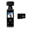 Videocamere per azioni sportive 4K Fotocamera tascabile per casco Fotocamera Schermo LCD HD 270 Girevole Wifi Mini fotocamera sportiva con custodia impermeabile per viaggi - 32G YQ240129