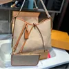 Carryall Tasarımcı Çanta Tote Kaplamalı Tuval Deri Vintage Crossbody Alışveriş Çantası Orijinal Deri Kadın Omuz Çantaları Hobo Cüzdan