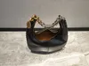 Borse firmate McCartney Frayme Borsa a tracolla piccola con cerniera in pelle Borse Stella con borsetta Borsa con medaglia in oro nero di design di lusso