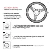 Steering Wheel Covers Steering Wheel Ers Ers 4 Colors Sport Anti-Slip Leather Car Steering-Wheel Er Anti-Catch Holder For Interior Par Dhjhs