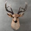 Mgt American Realistic Deer Head Wall Hanging Animal Head Harts Pendant Home Decoration Store Wall Hanging Gift T200703288U