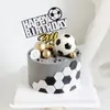 Herramientas para pasteles, decoraciones de fútbol, adornos para fiesta de cumpleaños, modelo de equipo, decoraciones de fútbol felices para niños