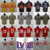 Mans 2024 Super Bowls Football 7 Harrison Butker Jersey 15 Patrick Mahomes 10 Isiah Pacheco 25 Clyde Edwards-Helaire 19 Kadarius Toney Army Green Stitch Color Rush
