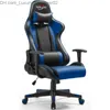 Inne meble Gaming krzesło wyścigowe w stylu wyścigowym PU skórzane krzesło biurowe biurko komputerowe Krzesło dyrektor wykonawczy ergonomiczny obrotowy headrest Q240129