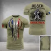 Men's T-Shirts 2023 Summer ARMY-VETERAN T Shirt for Men's French Soldier Field 3D Print Shirt Veterans Camouflage Commando Loose Tops Camisetas