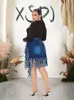 Denim Skirt Women Summer Short Sexy Skirt with Tassel Tight Plus Size Jeans Skirt Ladies Large Wholesale Drop240127