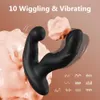 Vibrador anal fivela massageador de próstata para homens butt plug dedilhado masturbador estimulador feminino ânus brinquedo sexual para adulto 240126