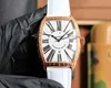 5A Frank Muller Watch Curvex Chronograph Självlindande mekanisk rörelse armbandsur Disbattdesigner Klockor för män kvinnor 24.1.21 Fendave