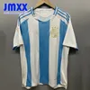 S-4XL JMXX 24-25 Jerseys argentins à la maison à l'extérieur gk gardien de but masque massive football uniformes tshipt tshirt 2024 2025 Version de fan