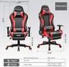 Other Furniture Gaming Chair with Footrest Speakers Video Game Chair Bluetooth Music Heavy Duty Ergonomic Computer Office Desk Chair Red Q240130