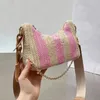 2024 Sac sous les bras tissé Sac de créateur de haute qualité Sac à bandoulière Femme Sac à main Cross Body Sac à provisions à la mode et pratique tissé 17 styles chauds cadeau