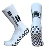 Sportstrumpor Tapedesign Football Socks Round Silicone Sug Cup Grip Anti Slip Soccer Socks Sport Män Kvinnor Baseball Rugby Sock YQ240126