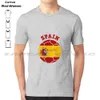 Herren-T-Shirts, Spanien, Fußball, La Roja, 100 % Baumwolle, für Männer und Frauen, weiches, modisches T-Shirt, spanische Fußballnationalmannschaft, spanische Flagge, Spanien
