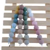 Collier fkisbox silicone rond perles lâches 12 mm en gros 300pcs bpa bpa free moie teether bijourie faisant du bricolage de la chaîne de confort de la sucette bébé