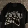 ストリートウェアヒップホップティー：ファッショナブルなメンズルーズエンジェルTシャツメンズTシャツデザイナーシャツTEE