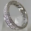 الوعد المصنوع يدويًا ، خاتم الماس 100 ٪ S925 Sterling Silver Engagement Band Band Rings for Women Fridal Finger Jewelry LJ20083211a
