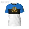 Homens camisetas Nome personalizado Número Estônia Bandeira Emblema 3D Camisetas para Homens Mulheres Tees Jersey Team Roupas Futebol Fãs Presente Camiseta