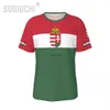 Camisetas para hombres Camiseta unisex de la nación Bandera de Hungría Camisetas húngaras jersey para hombres Mujeres Fútbol Aficionados al fútbol Regalos Ropa personalizada camiseta