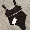 Summer Bikini Women Słynne topy Ubrania stroju kąpielowego na plażę luksusowe kostiury kąpielowe seksowne bikini z literą geometryczną drukowane ubranie rozmiar s-xl high talia