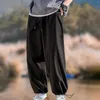 Erkekler Pantolon Ortaçağ Vintage Dark Casual Sahne Giydirme Festivali Oyun Kostüm Cep Jogging Egzersiz