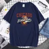 Men's T-Shirts Chicago Football Team 76 All Around The World Tshirts Harajuku Summer Tee Shirts Men'S Soft Cool Top Funny Cotton T Shirts Men'S