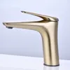 Bathroom Sink Faucets European And American Copper Black Gold Basin Faucet Single Hole Cold Undercounter Washbasin Fauce