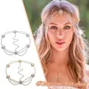 Hair Clips Bohemian Vintage Full Bridal Headband Chain For Women Wedding Crystal Forehead Accessories X5p1