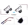 Ceofy Men Eyeglasses 2 In 1 Foldable Cap on Magnetic Optical Myopia Sunglasses Prescription Glasses Frame C8016 240118