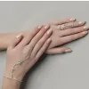 Ожерелье из стерлингового серебра с цирконом, цельный браслет, кольцо на палец, кольцо со снежинкой, комплект ювелирных изделий, женский свадебный рождественский комплект