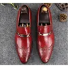 Chaussures hommes sans lacet en cuir véritable orteils pointus plissés smart décontracté shes mocassins d'été respirant découpes oxfords