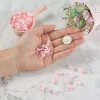 CHARM 1000PCS Пластиковые зажимы Серьера Clipon Clasps Clasps для выводов компонентов сережков DIY, создавая розовые белые 14x9x13 мм