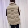 Coletes femininas 2024 mulheres sem mangas puffer jaqueta primavera inverno feminino branco ultra leve packable quente forro colete cintura v51