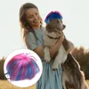 Dog Apparel Pet Wig For Dogs Funny Eye-catching Wigs Halloween Festivals Adjustable Washable Reusable Cat