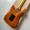 ST Guitarra Transparente Cor Amarela Corpo Maple Fingerboard Guitarra de Alta Qualidade Frete Grátis guitarra Elétrica