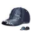 Casquettes de baseball Mode Denim Casquette de baseball Hommes Femmes Court Bord Solide Snapback Chapeaux Casual Réglable Papa Chapeau D'été En Plein Air Sport