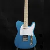 Custom Shape 6 Saiten Handgefertigte hochwertige Gitarre Mentalic Blue TL Gitarre Ahornhals E-Gitarre