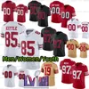 Brock Purdy McCaffrey Camisas de futebol George Kittle Nick Bosa Fred Warner Brandon Aiyuk Talanoa Hufanga Trey Lance Juszczyk Trent Williams personalizado